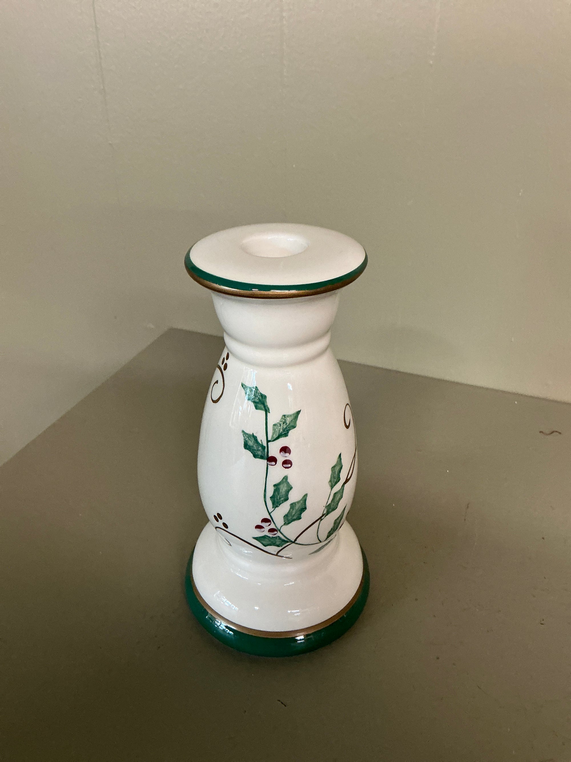 Holly Candle Holder, As Is