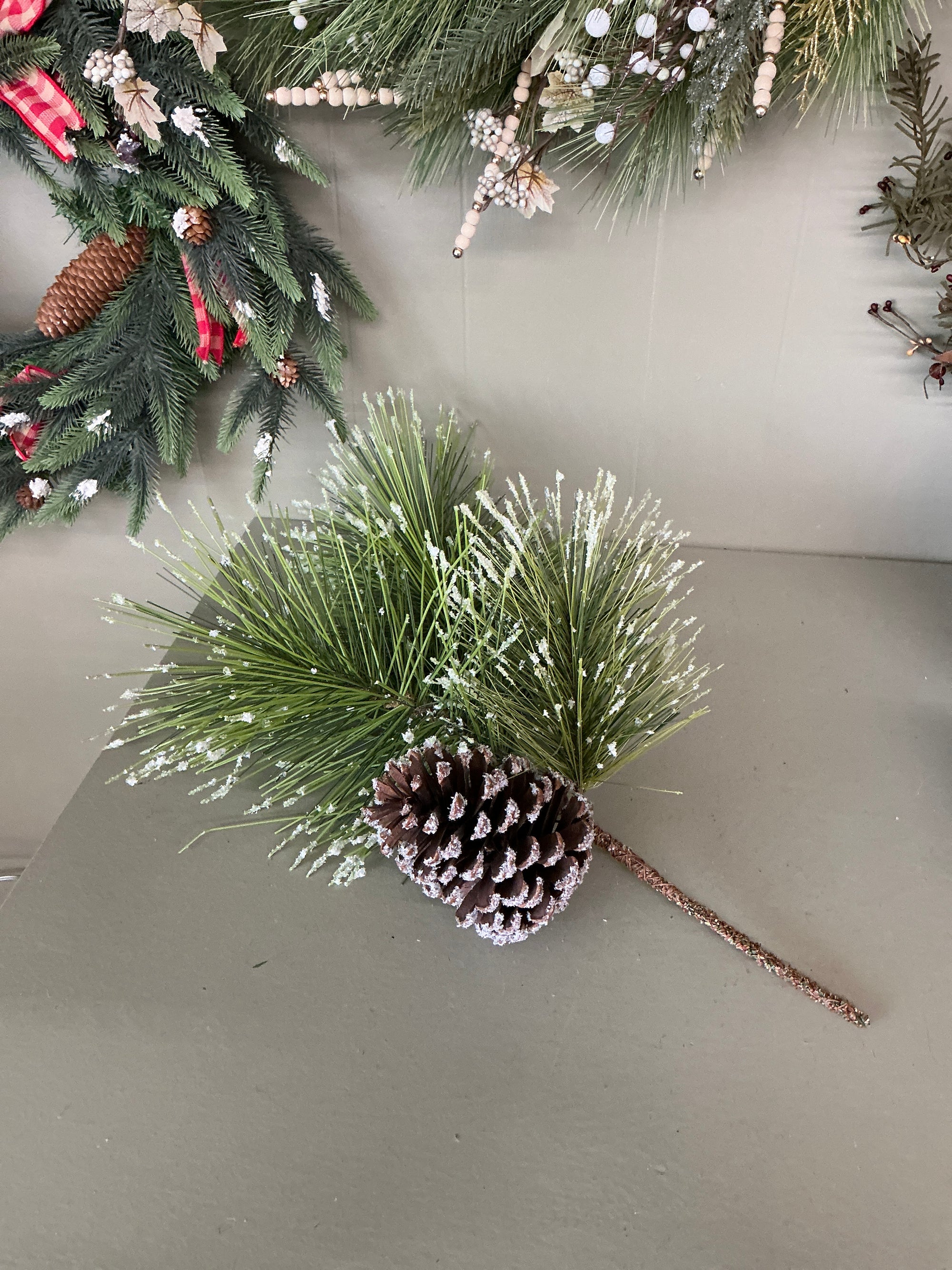 Glittery Pine Branch