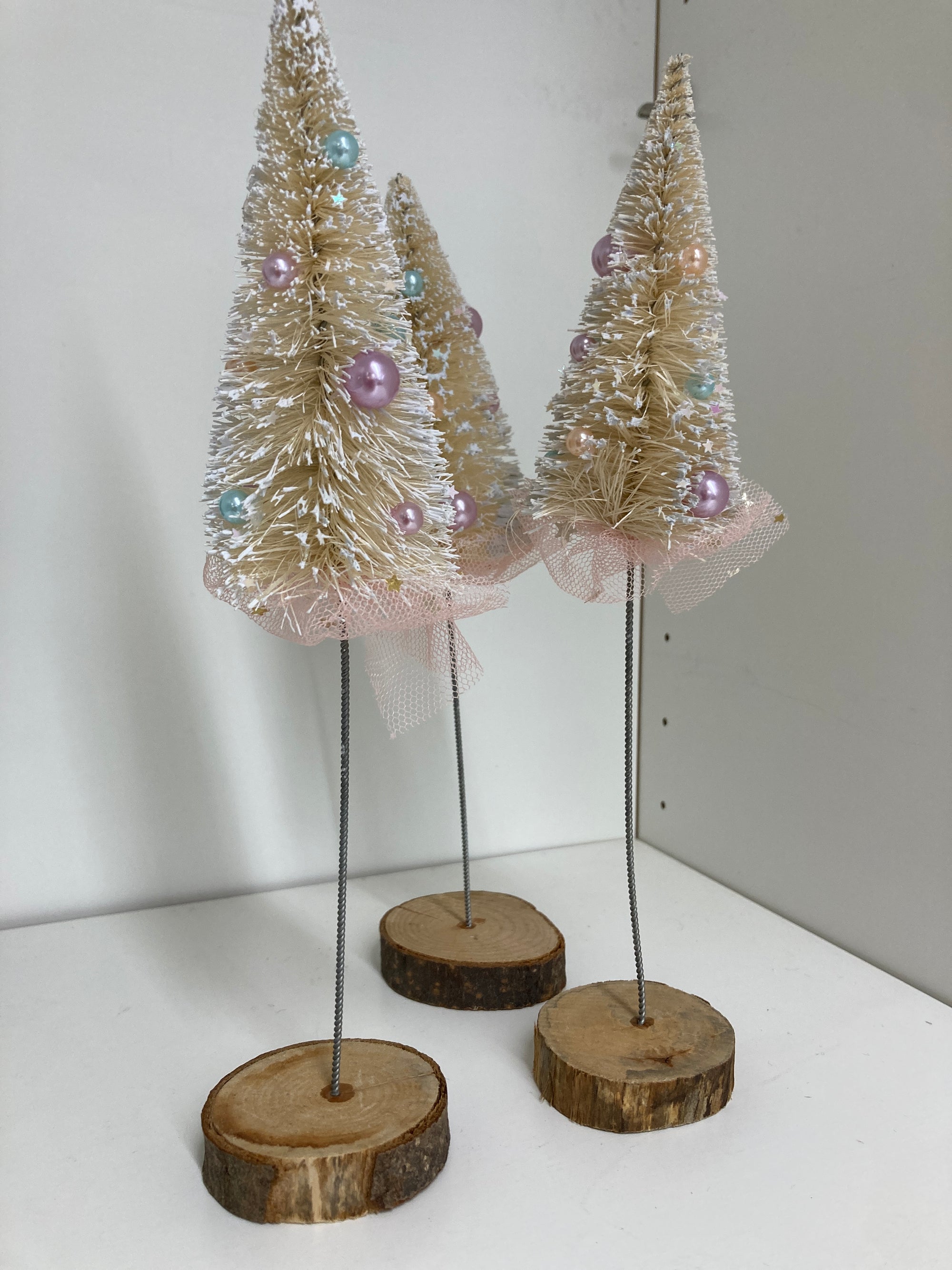 Cream   Stick Trees, 3 pc set