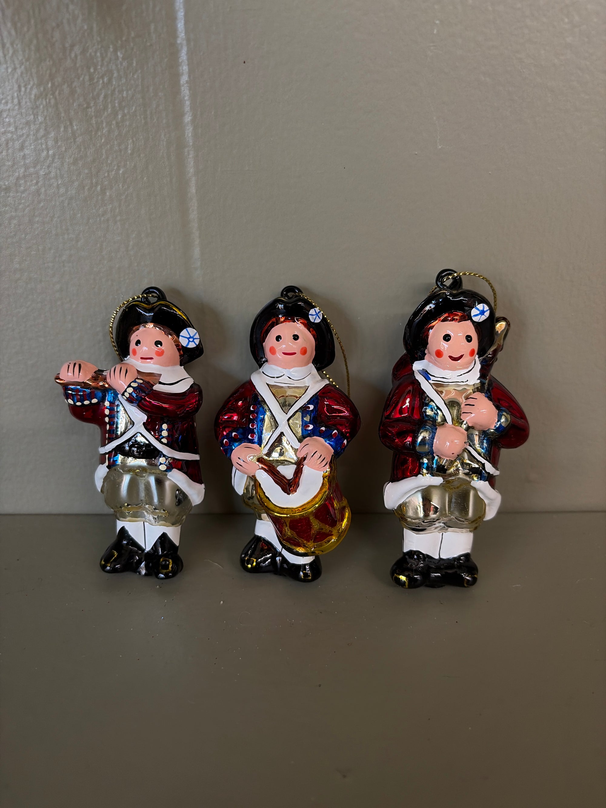 Marching Boy Ornaments, 3 pc set
