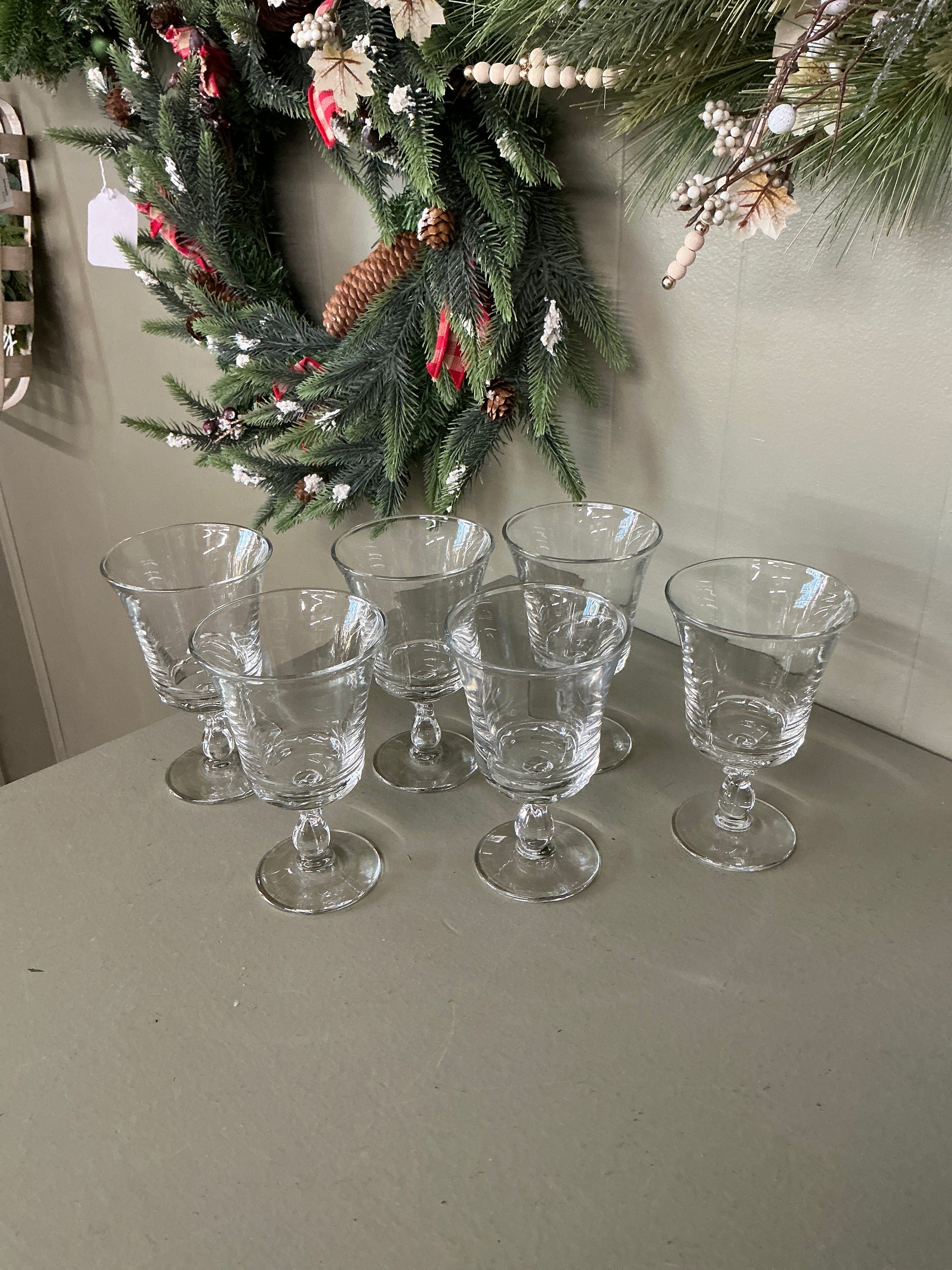 Glass Goblets, 6 pc set