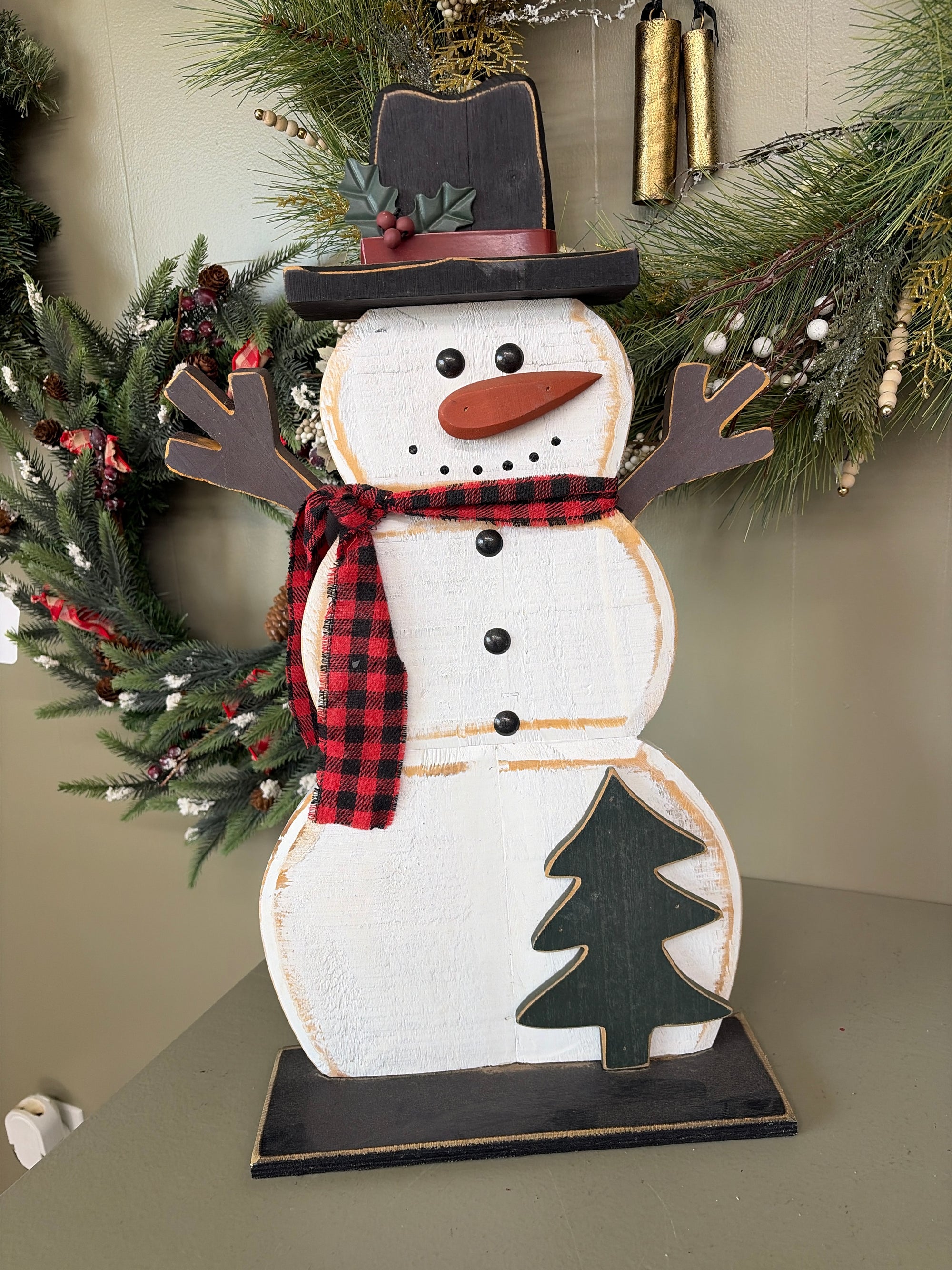 Wooden Snowman