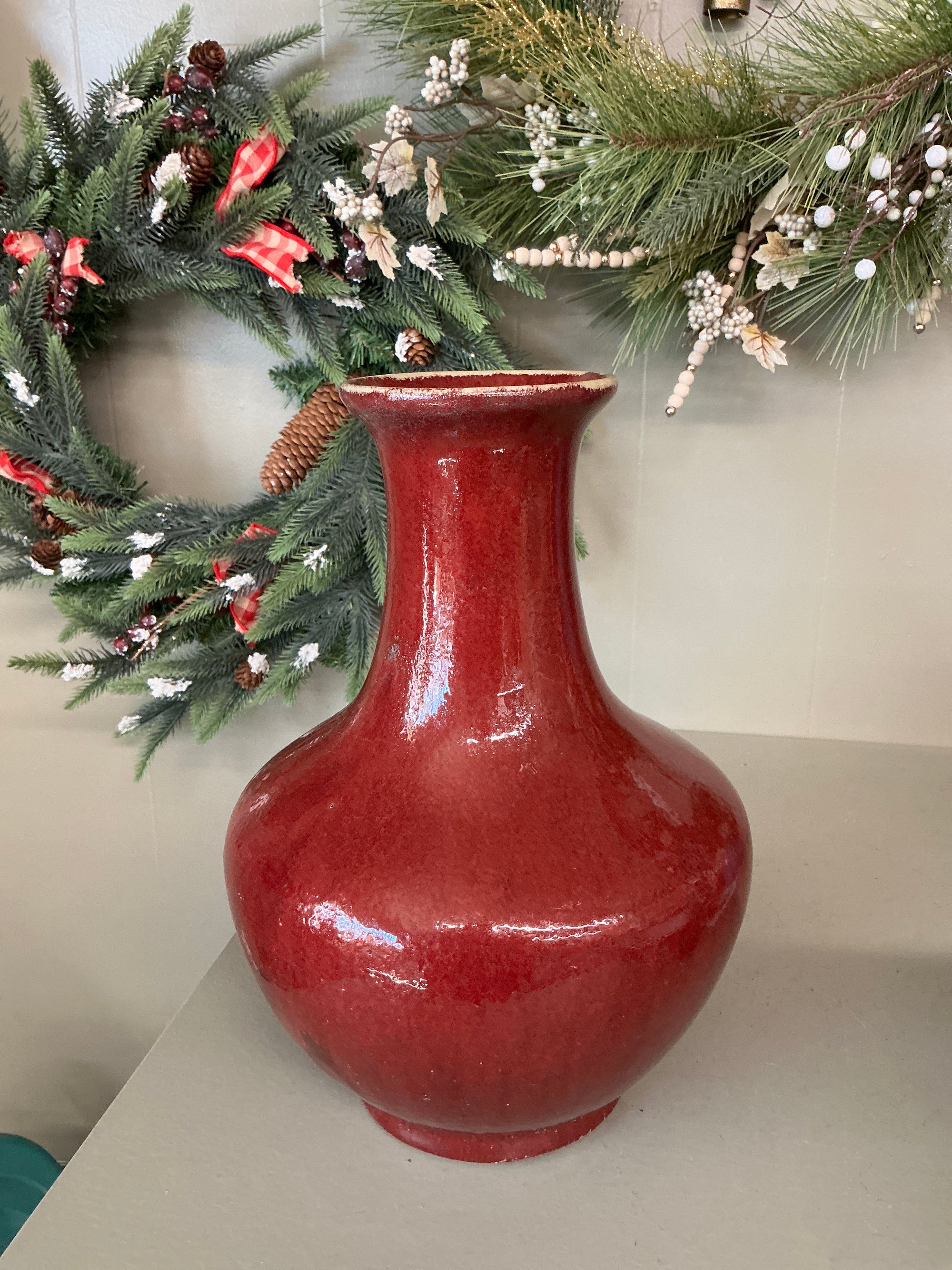 Red  Vase