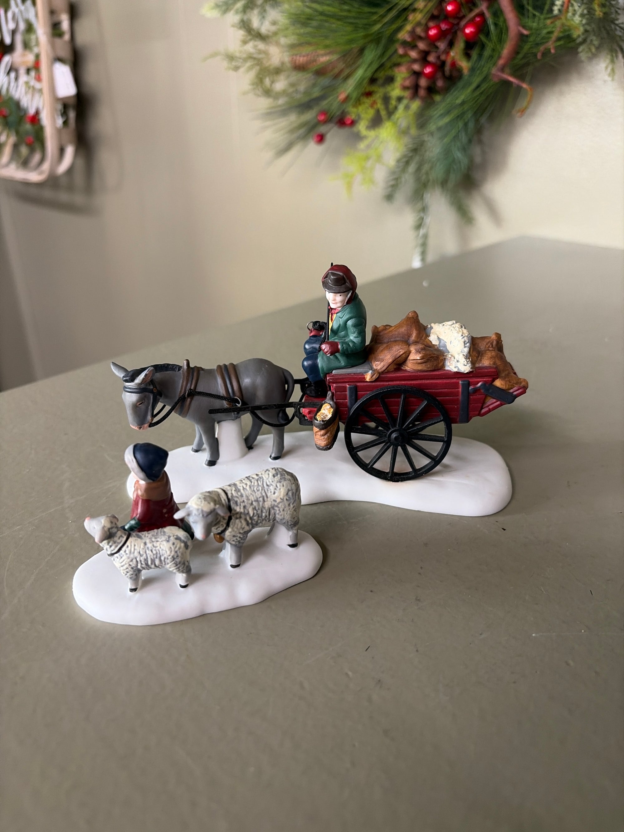Dept. 56 Bringing Fleeces, Set of 2 - Has Box