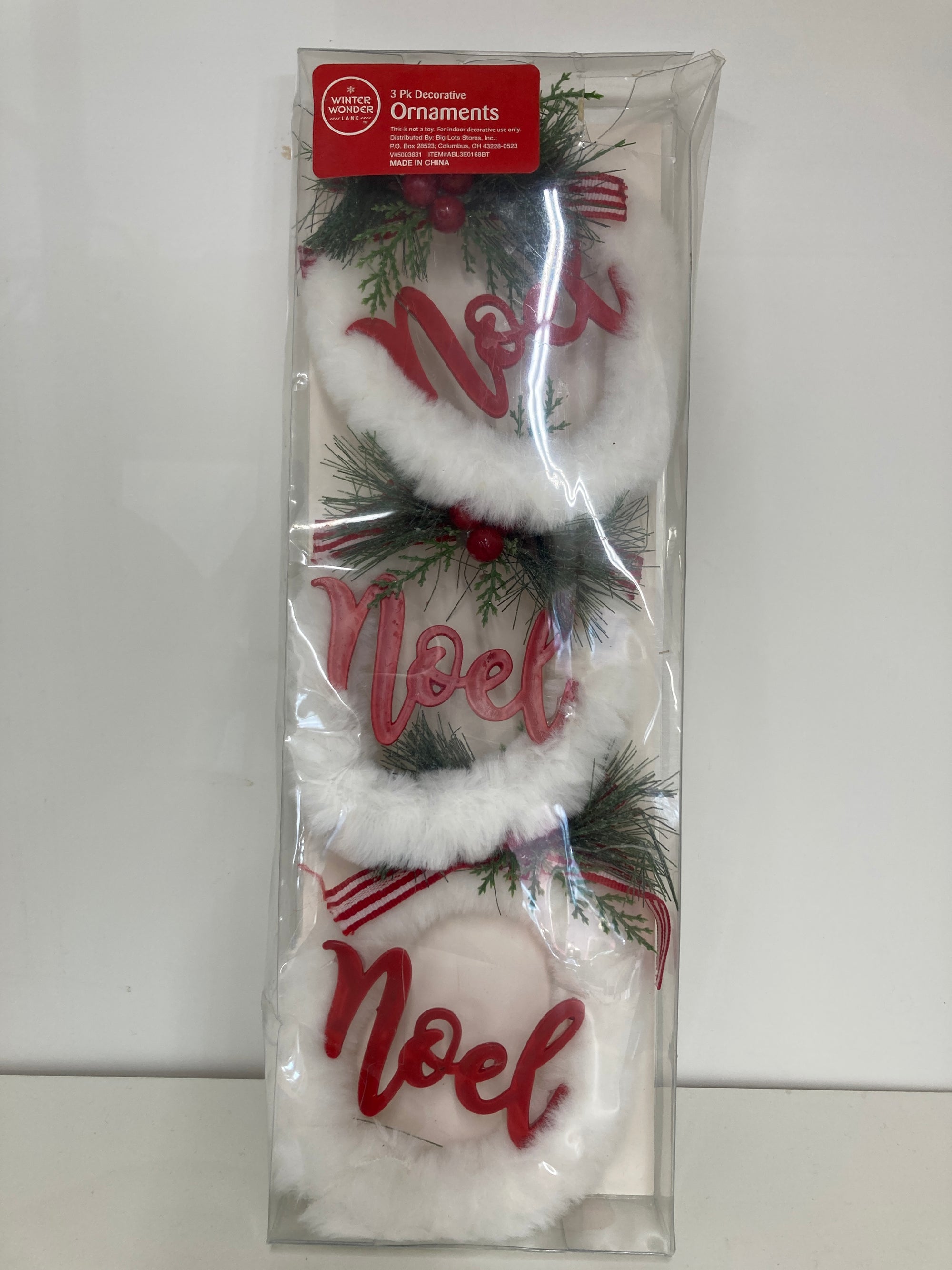Ornaments, 3 pc set