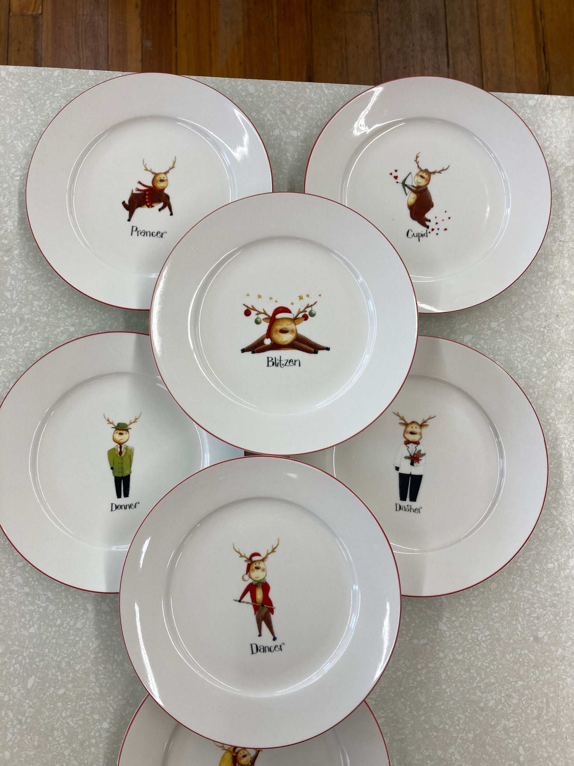 Appetizer Plates, Set of 7