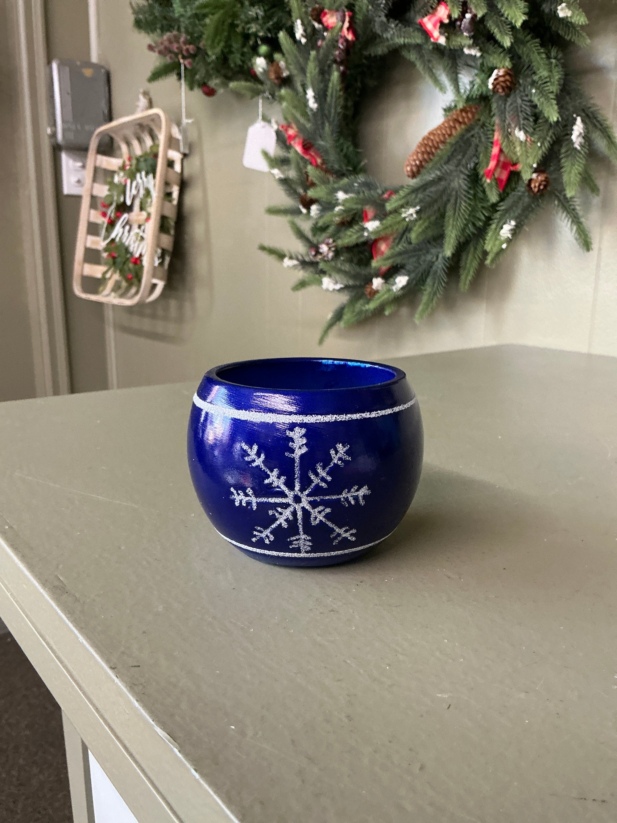 Snowflake Candle Holder