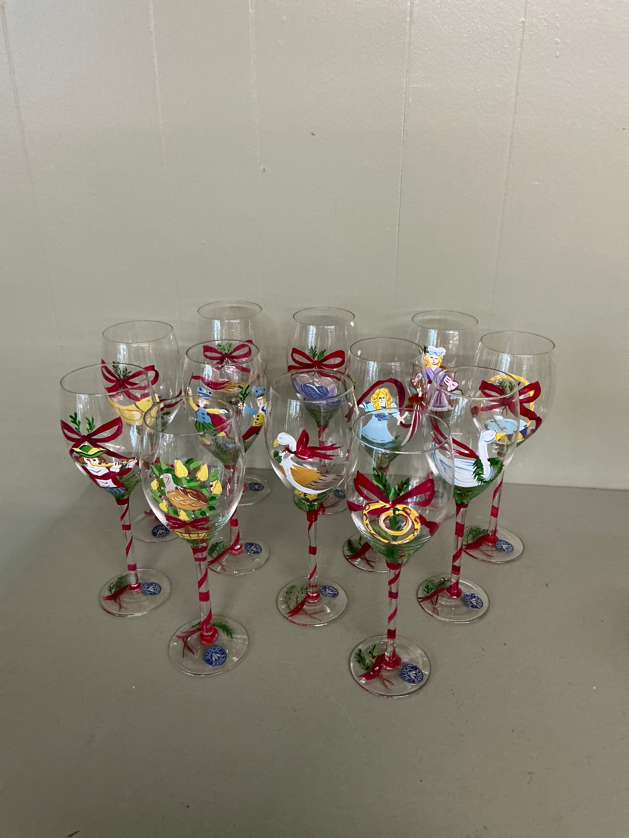 Twelve Days of Christmas Goblets