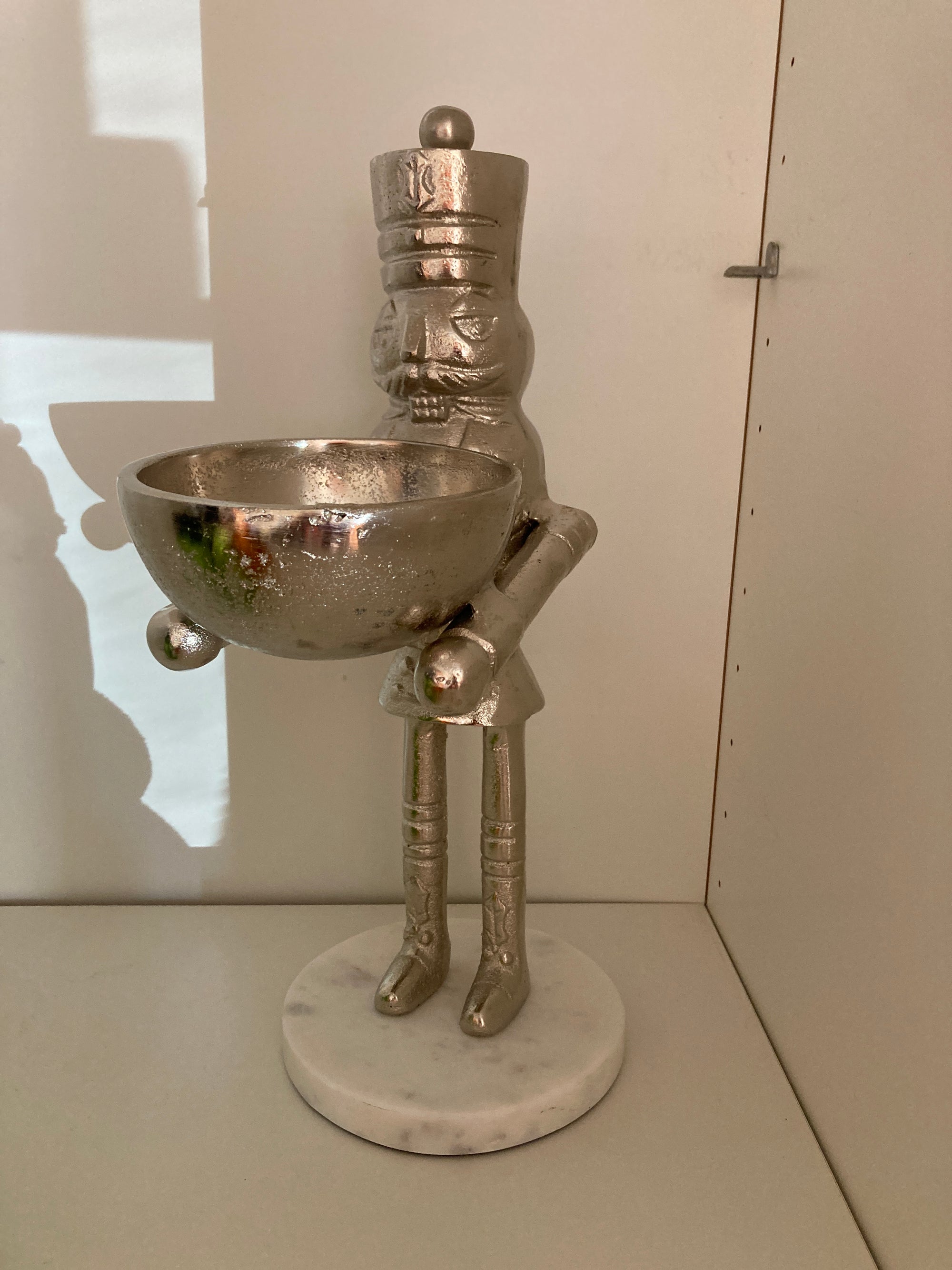 Silver  Nutcracker Stand
