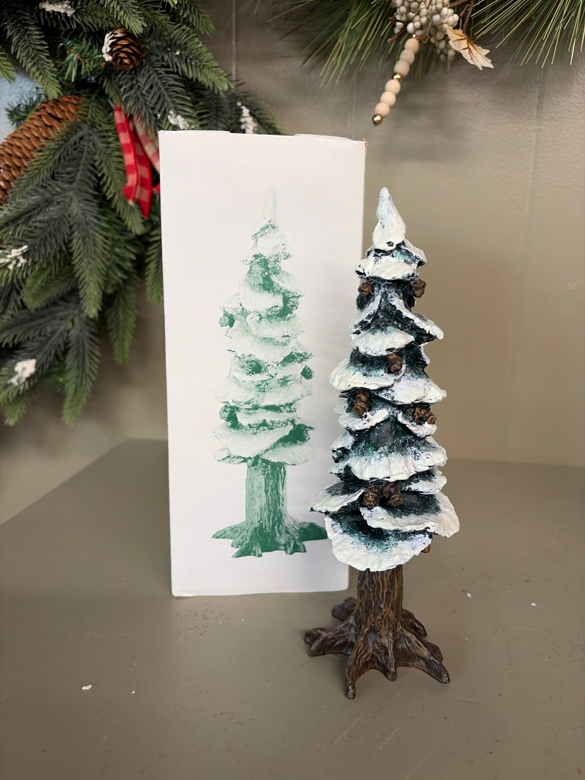 Dept. 56 Village Pole Pine Tree, Has Box
