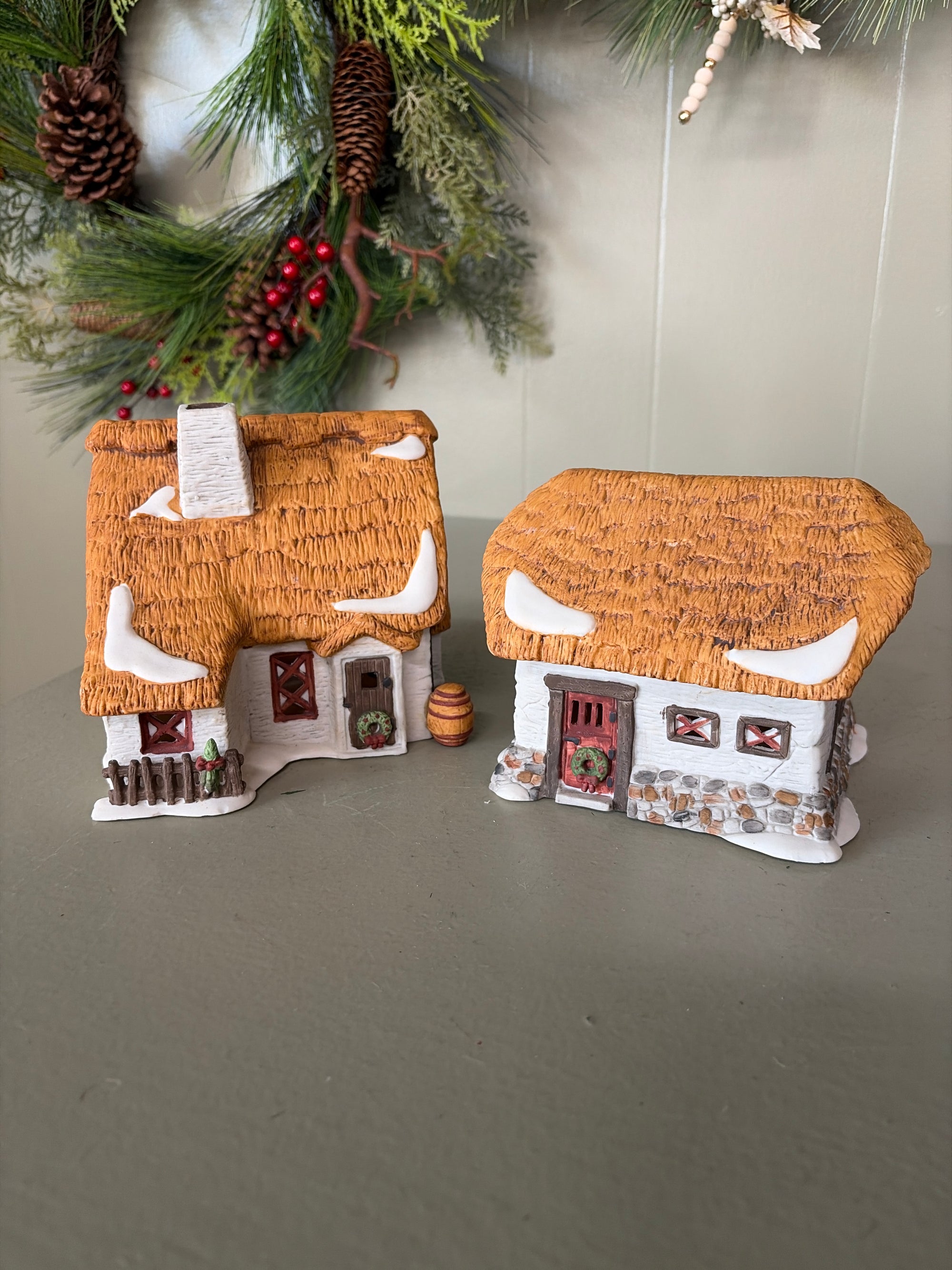 Dept. 56 Barley Bree Farm, Set of 2 - No Box
