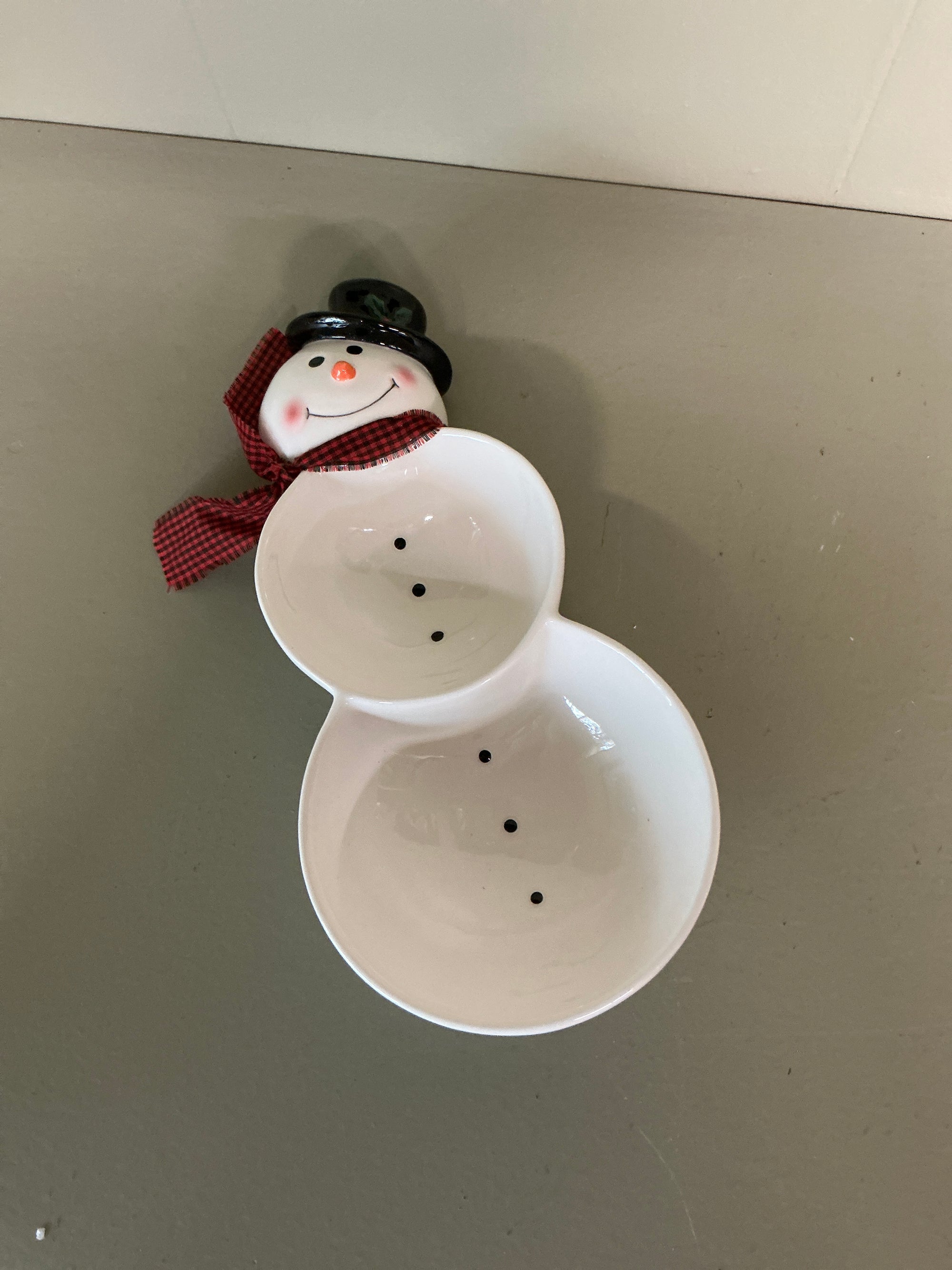 Snowman Candy Dish
