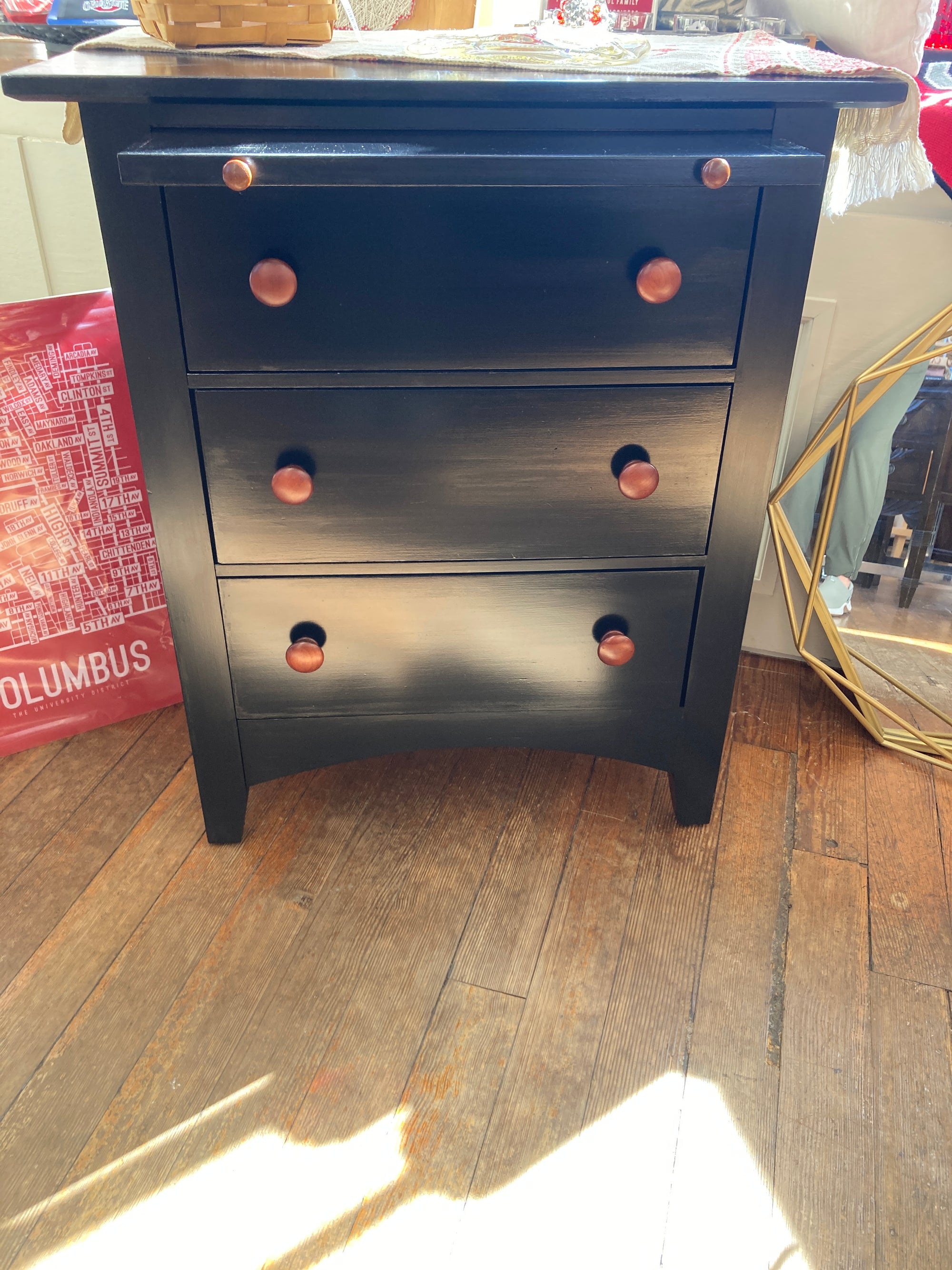 Black  Dresser (as is some scratches)