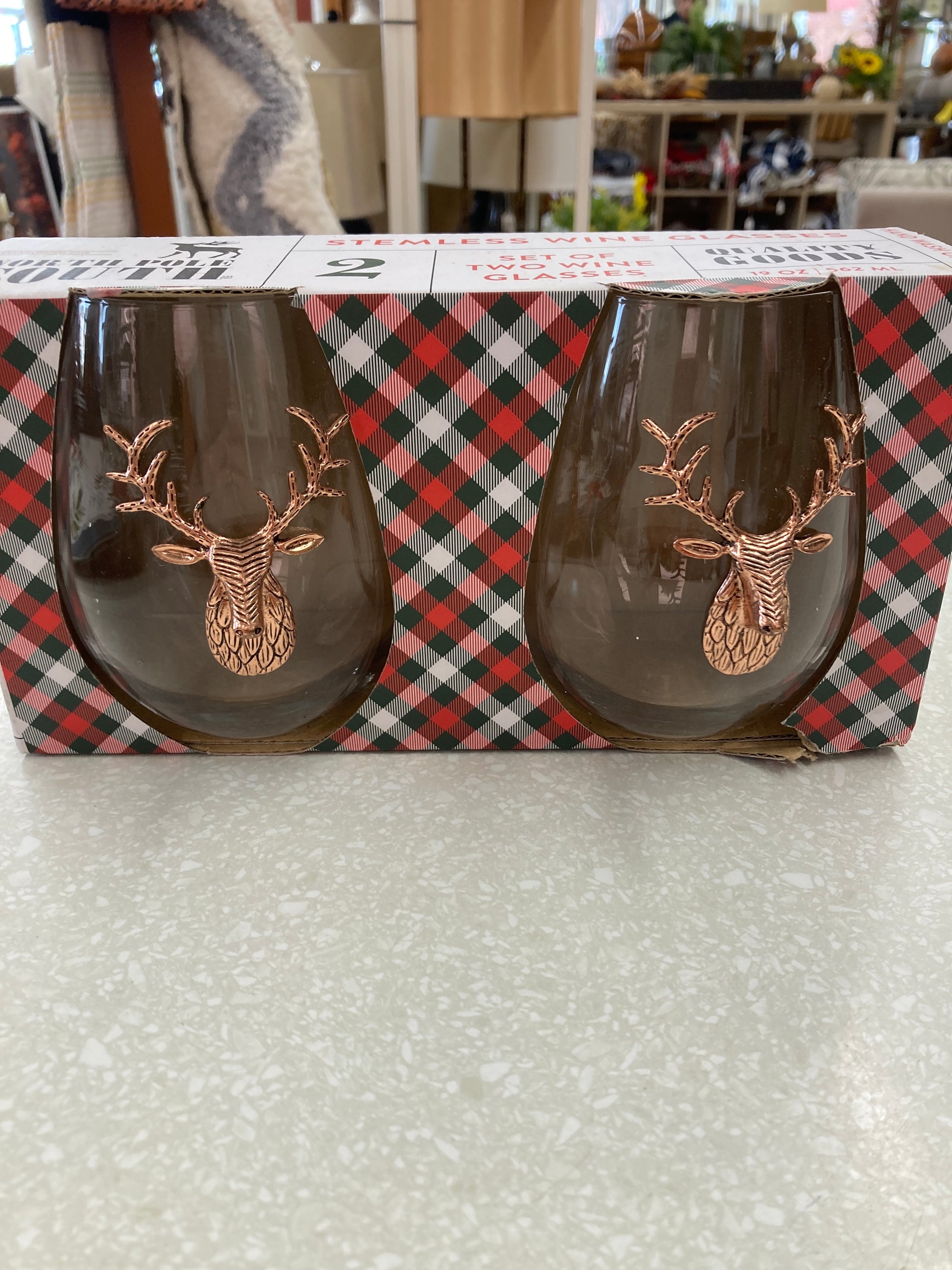 Stemless Wine Glasses, Set of 2