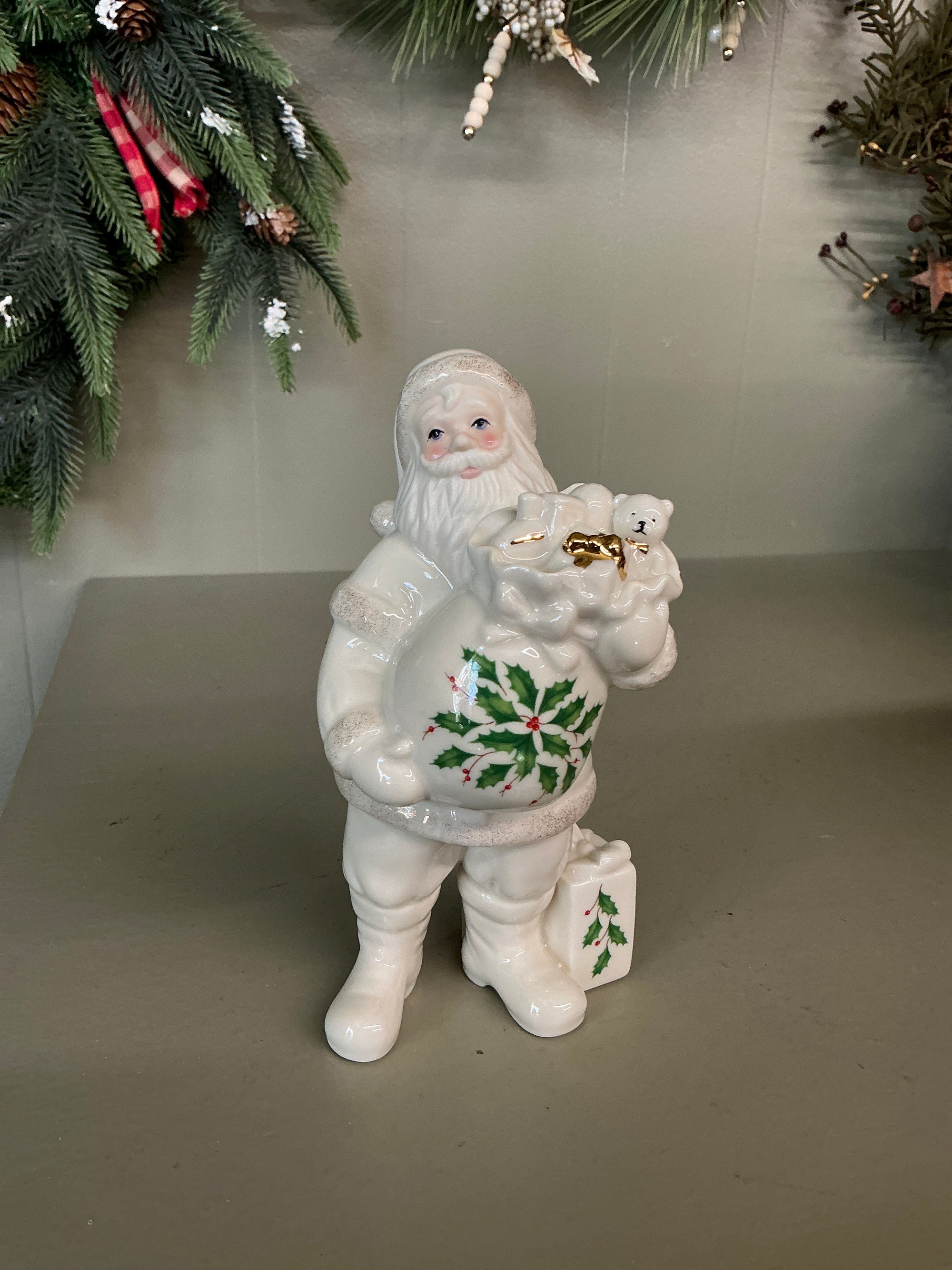 Lenox Santa Figurine, Has Box