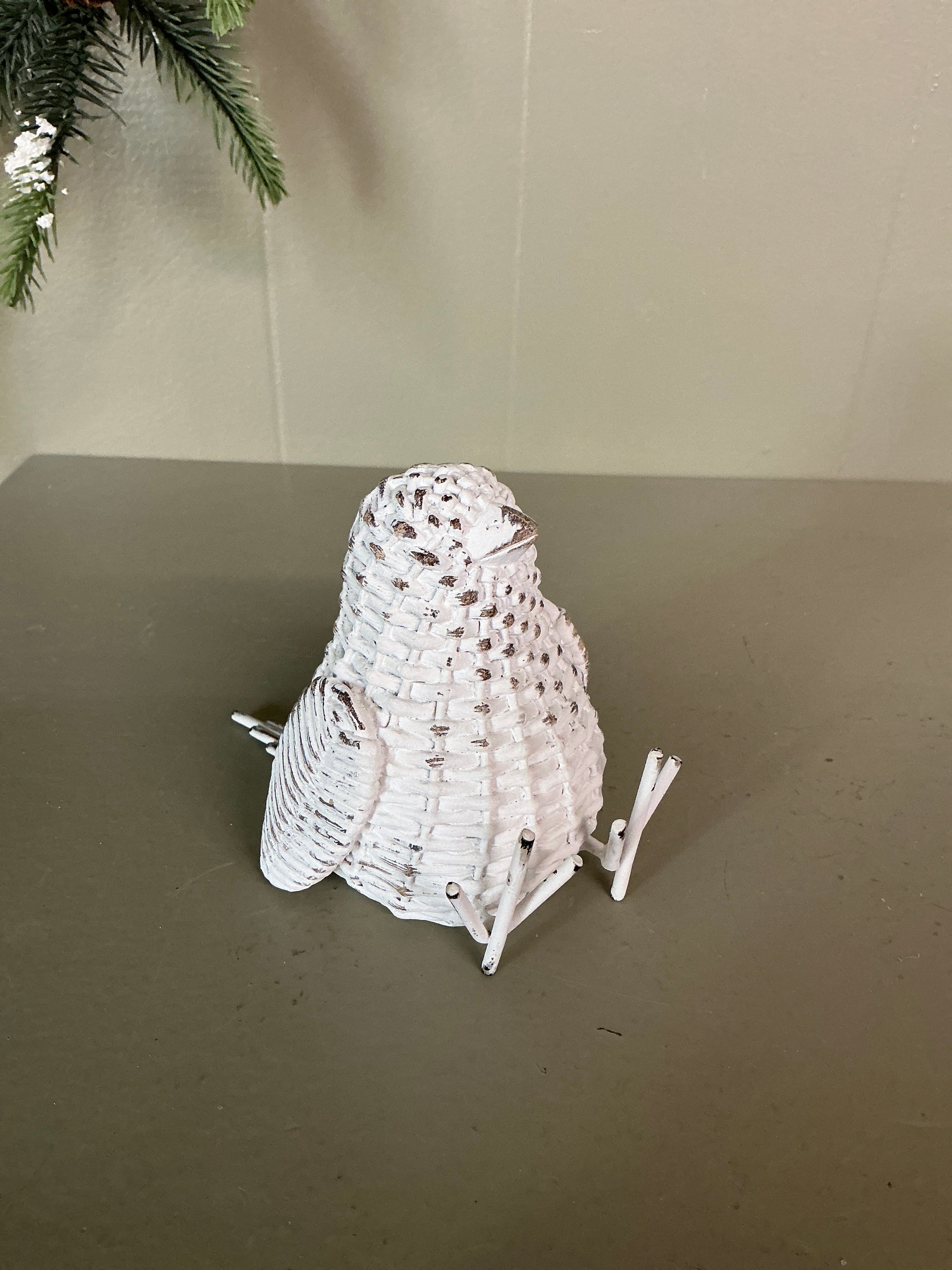 White  Wicker Bird
