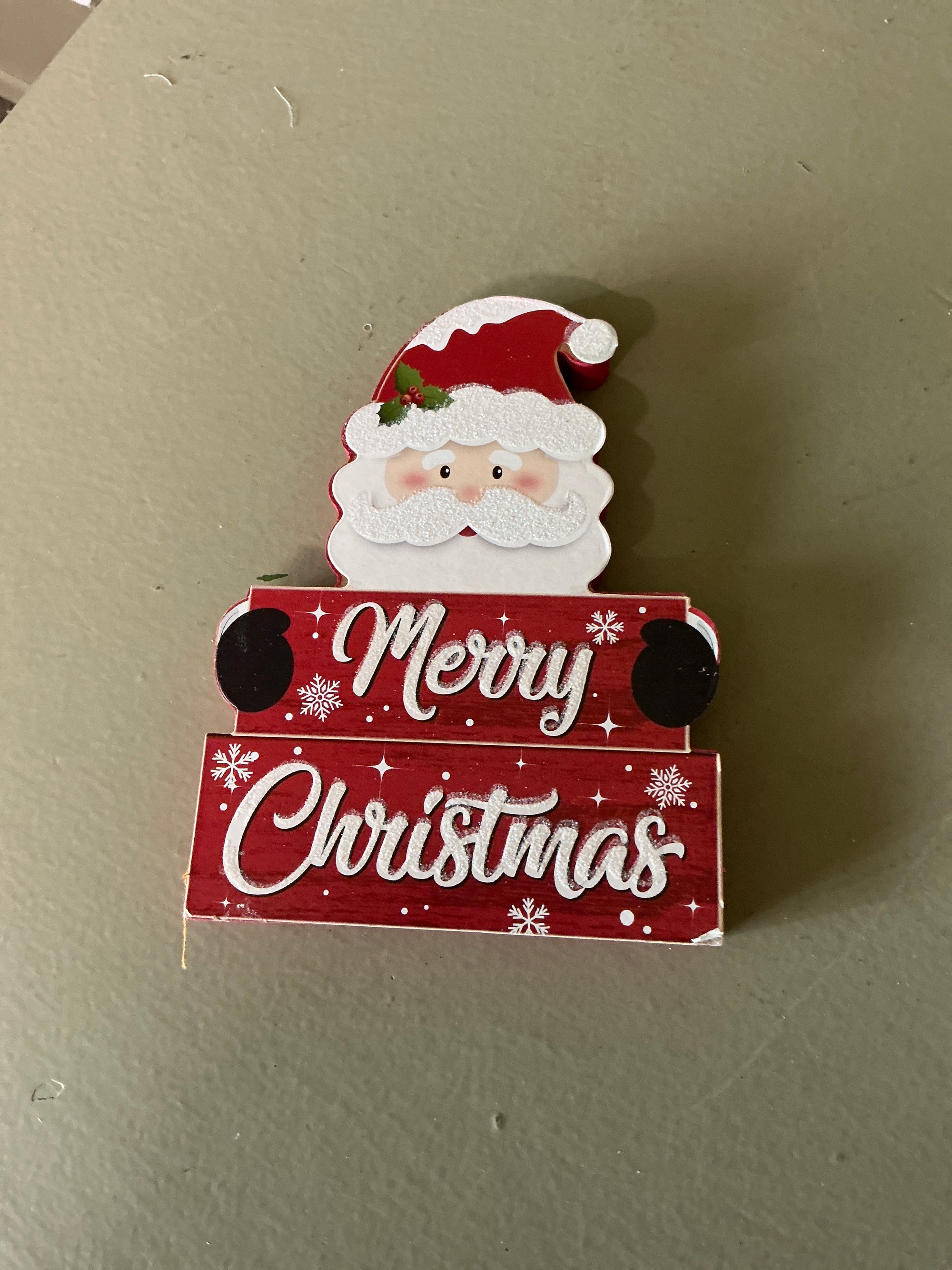 Santa w/ Sign