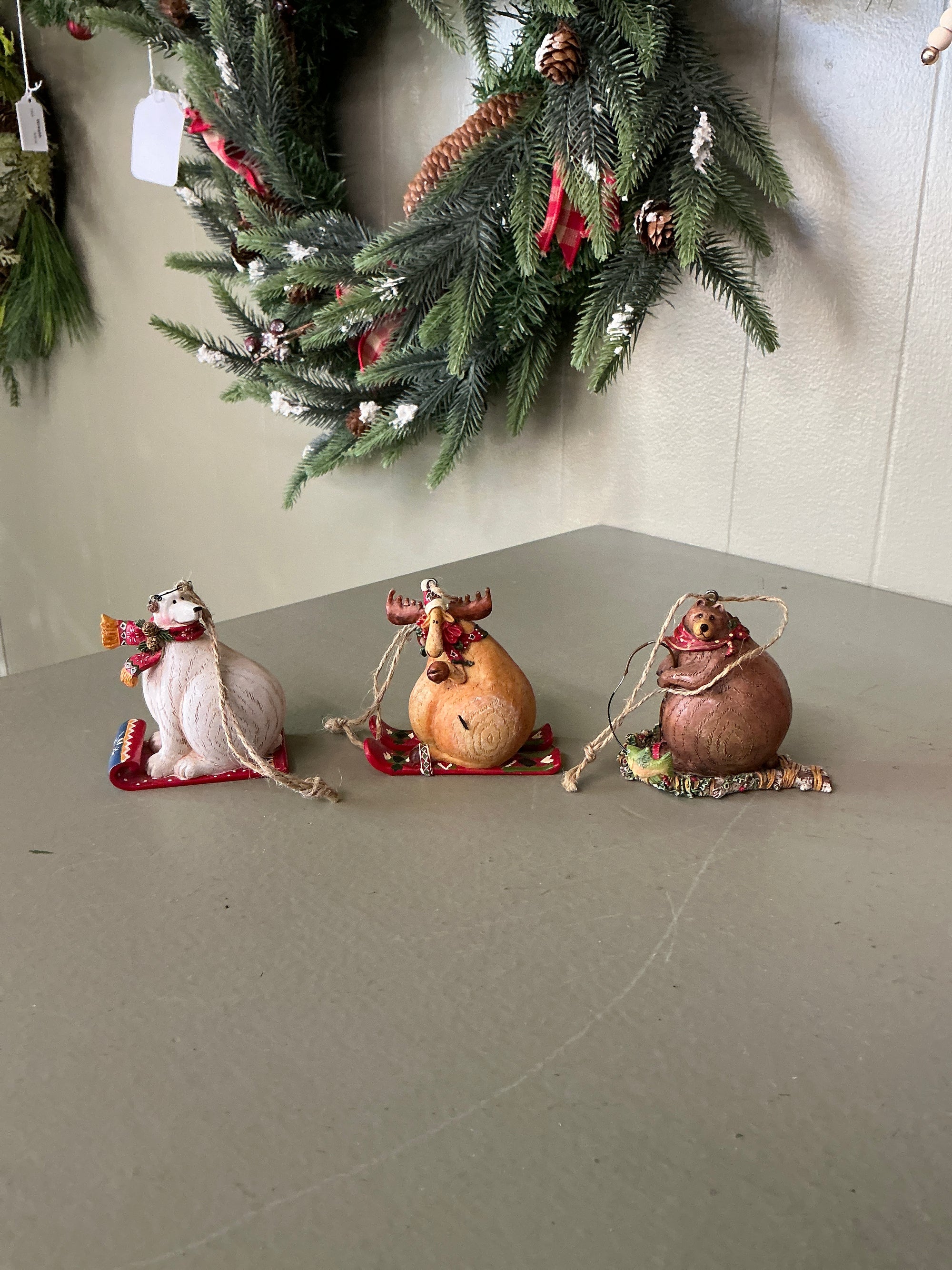 Skiing Winter Friends, Set of 3