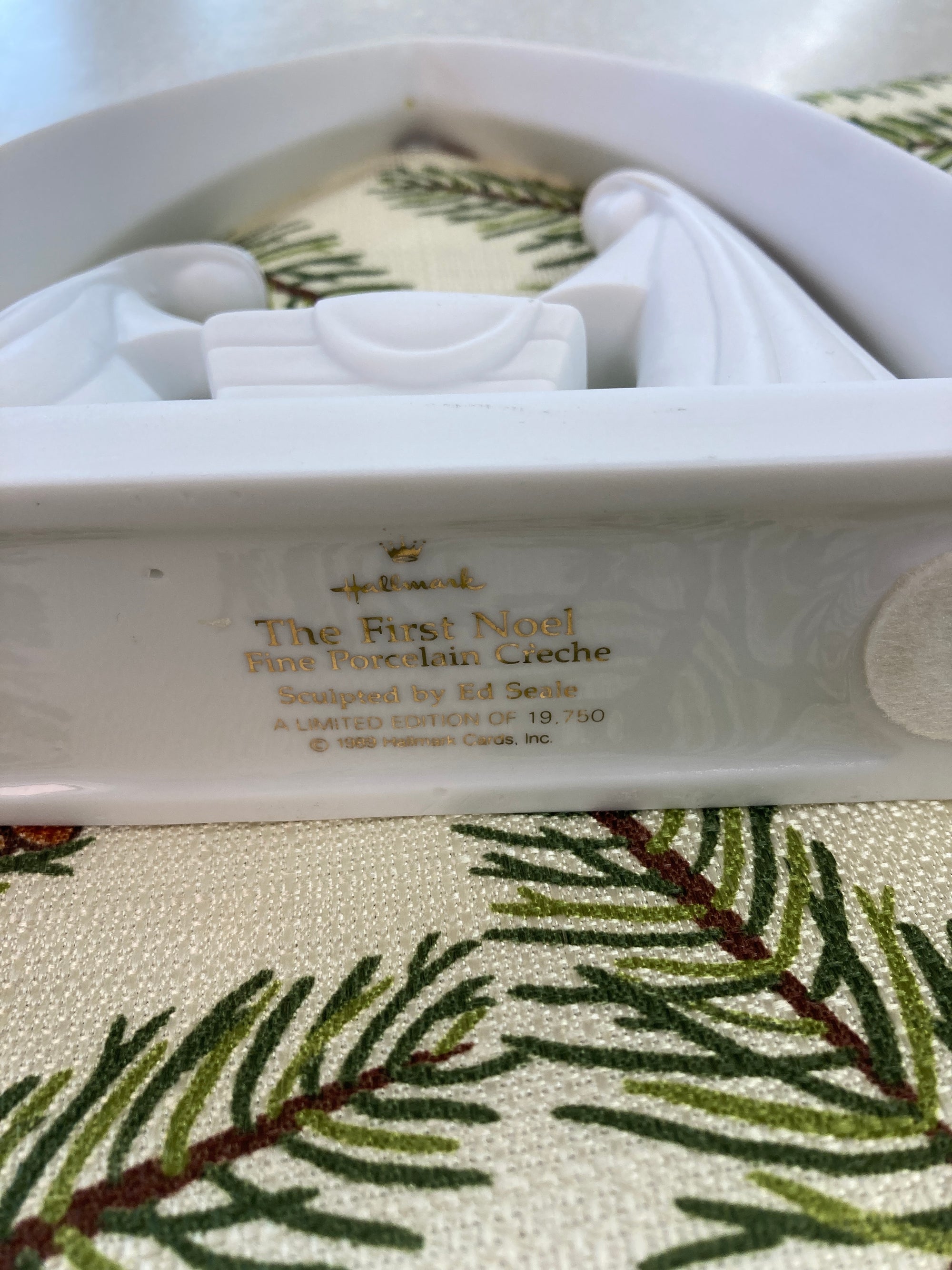White Hallmark Nativity Scene
