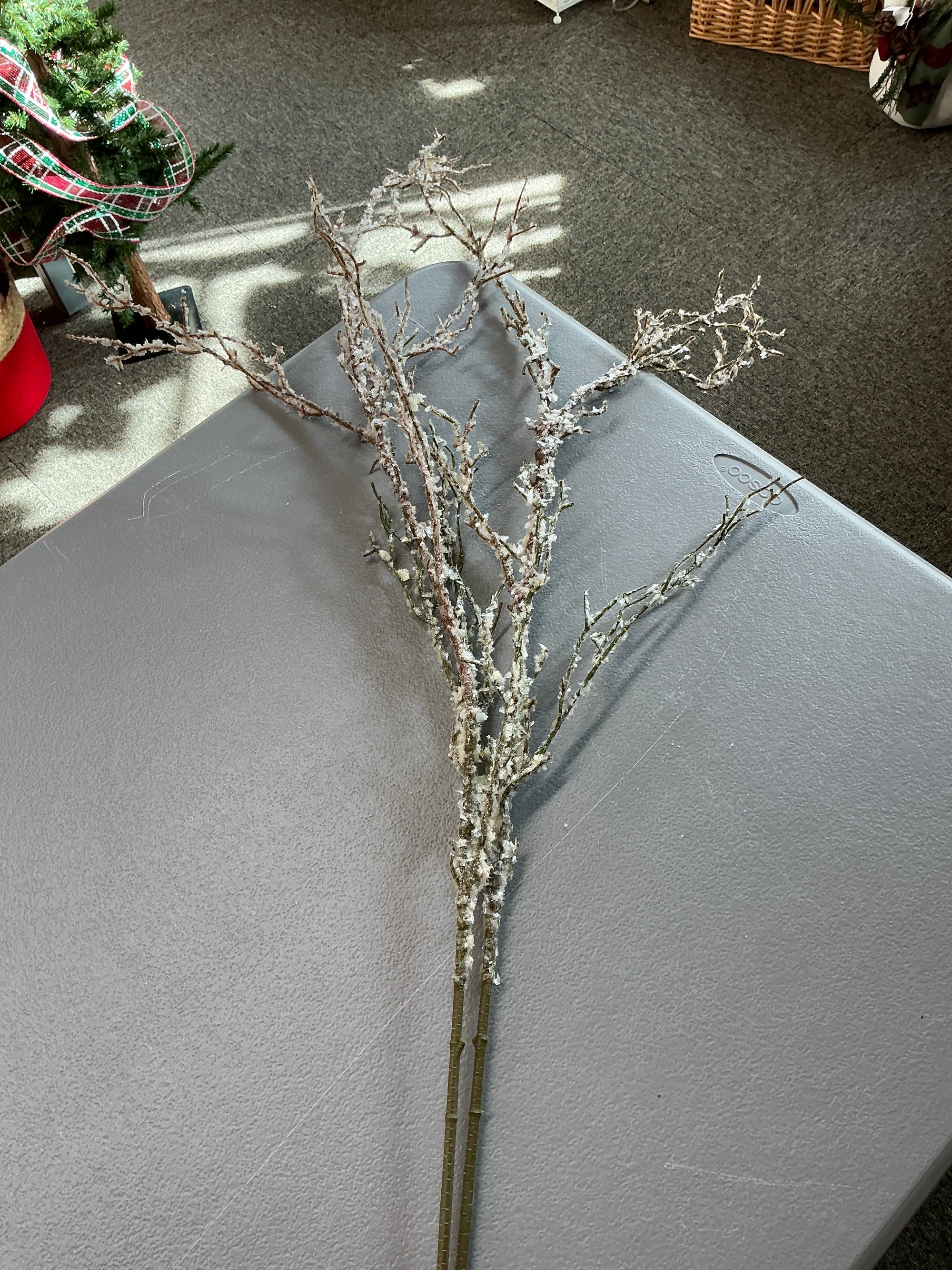 Glittery Pine Branches, Set of 2