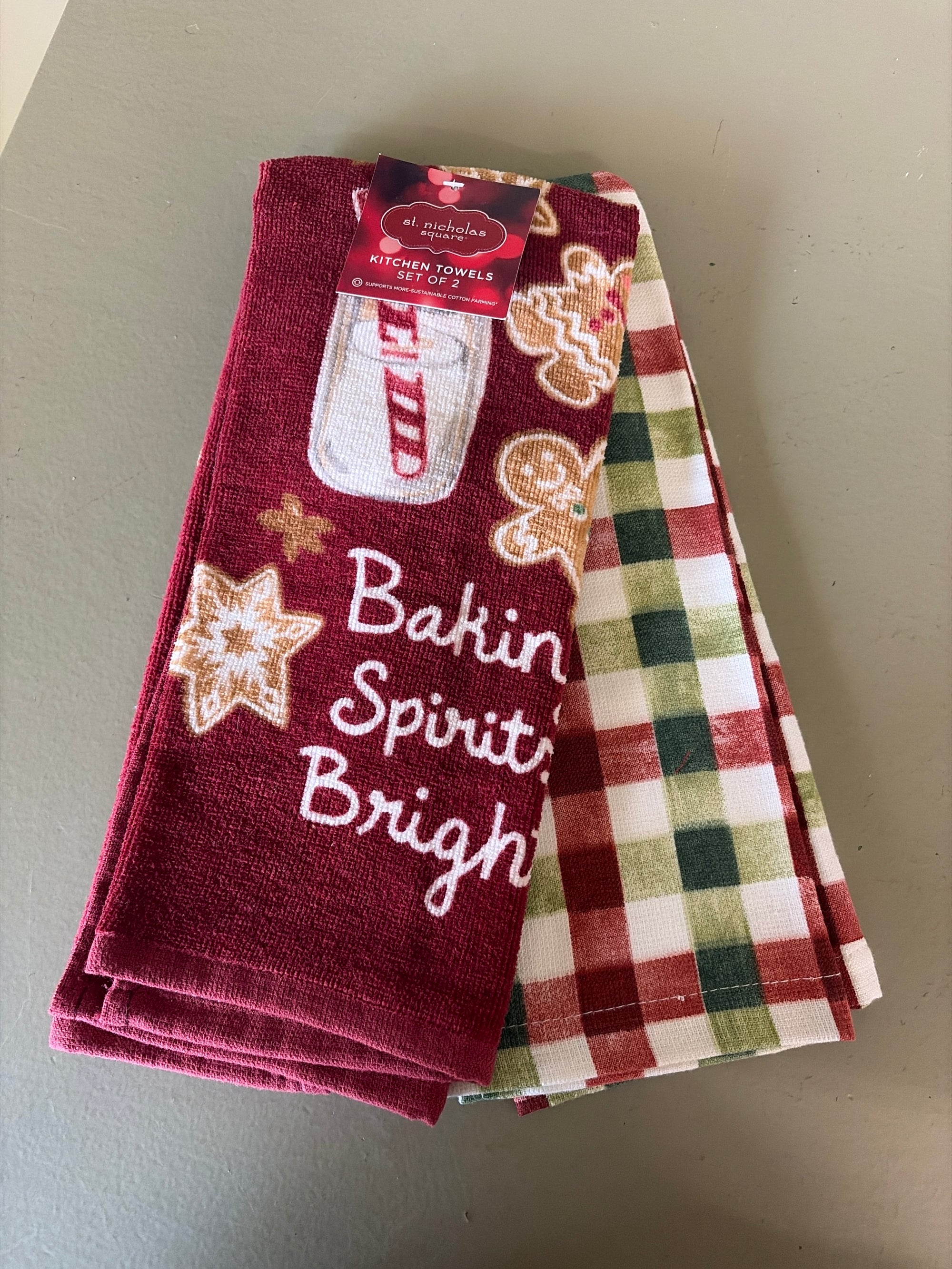 Christmas Hand Towel Set, 2 pc set