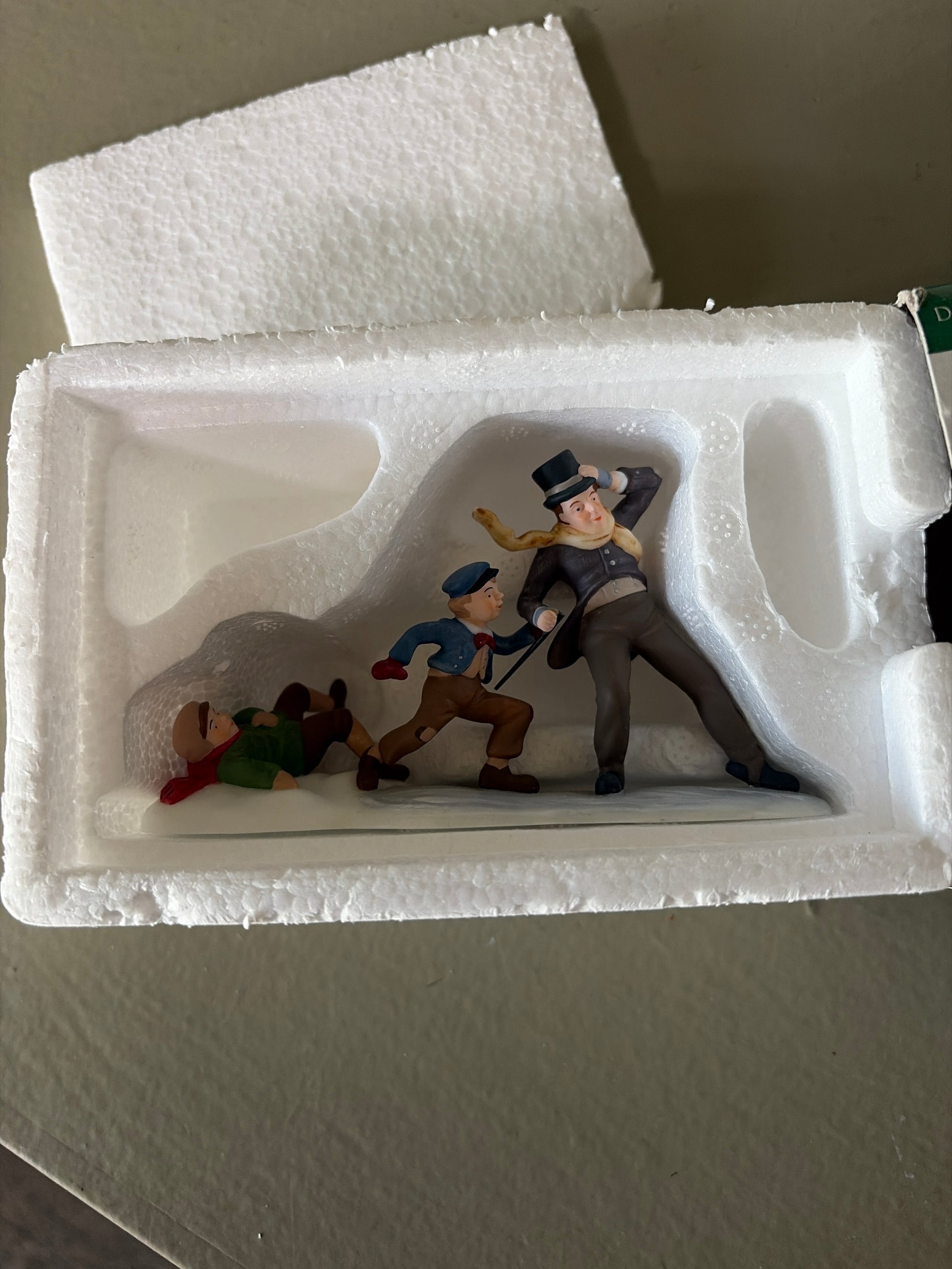 Dept. 56 Sliding Down Cornhill, Has Box