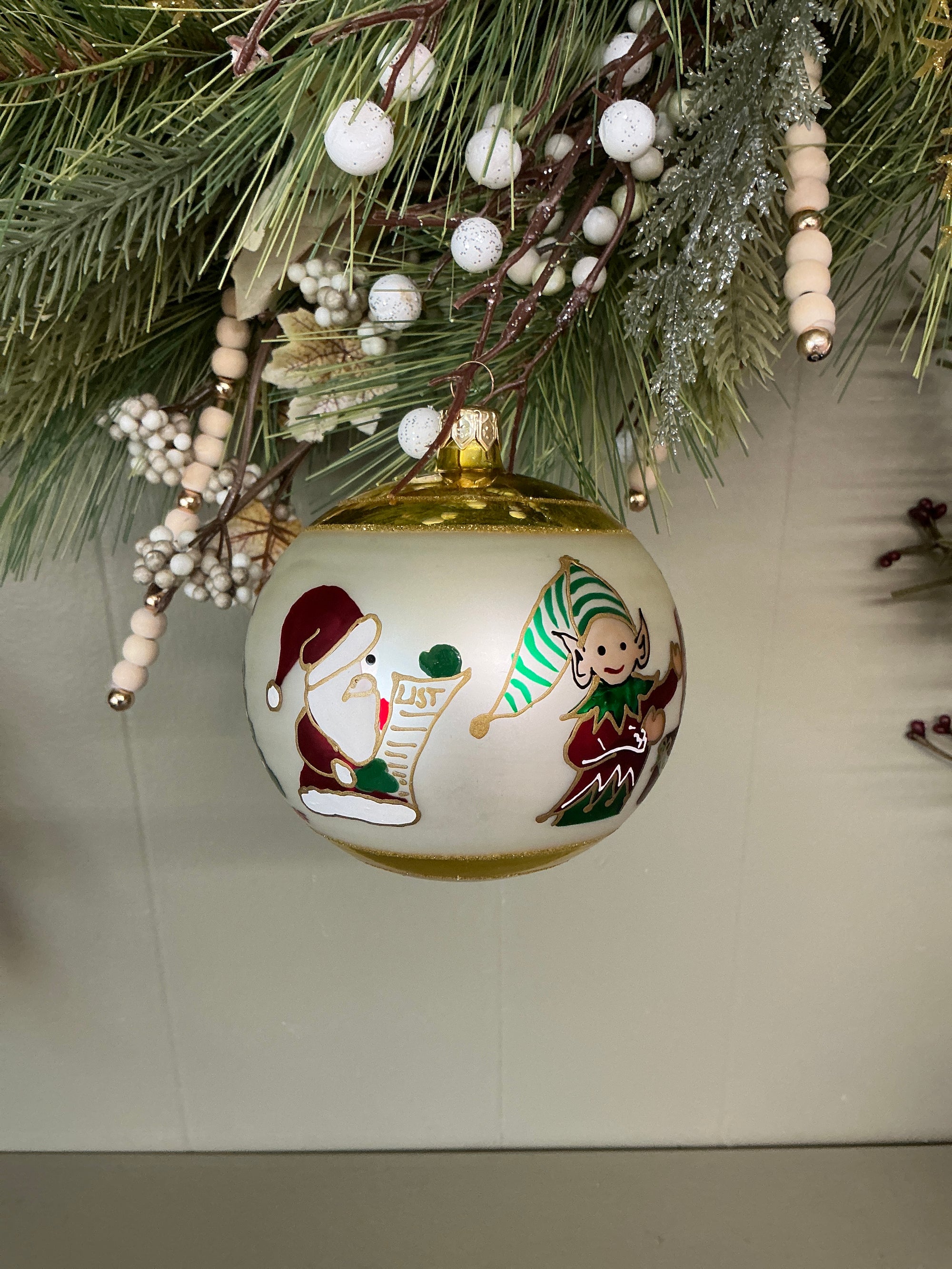Hand Painted Ornament (Santa)