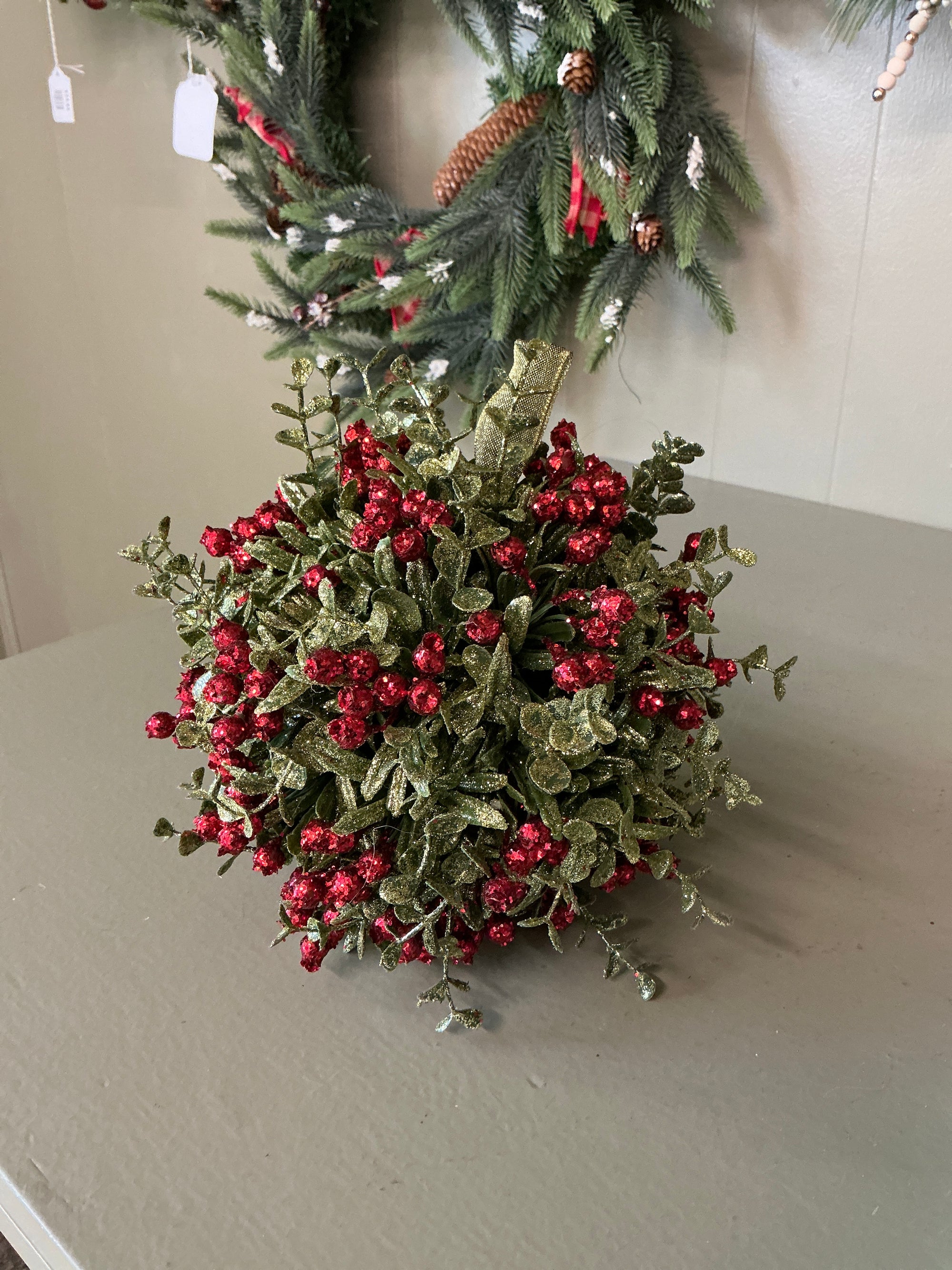 Glittery Mistletoe