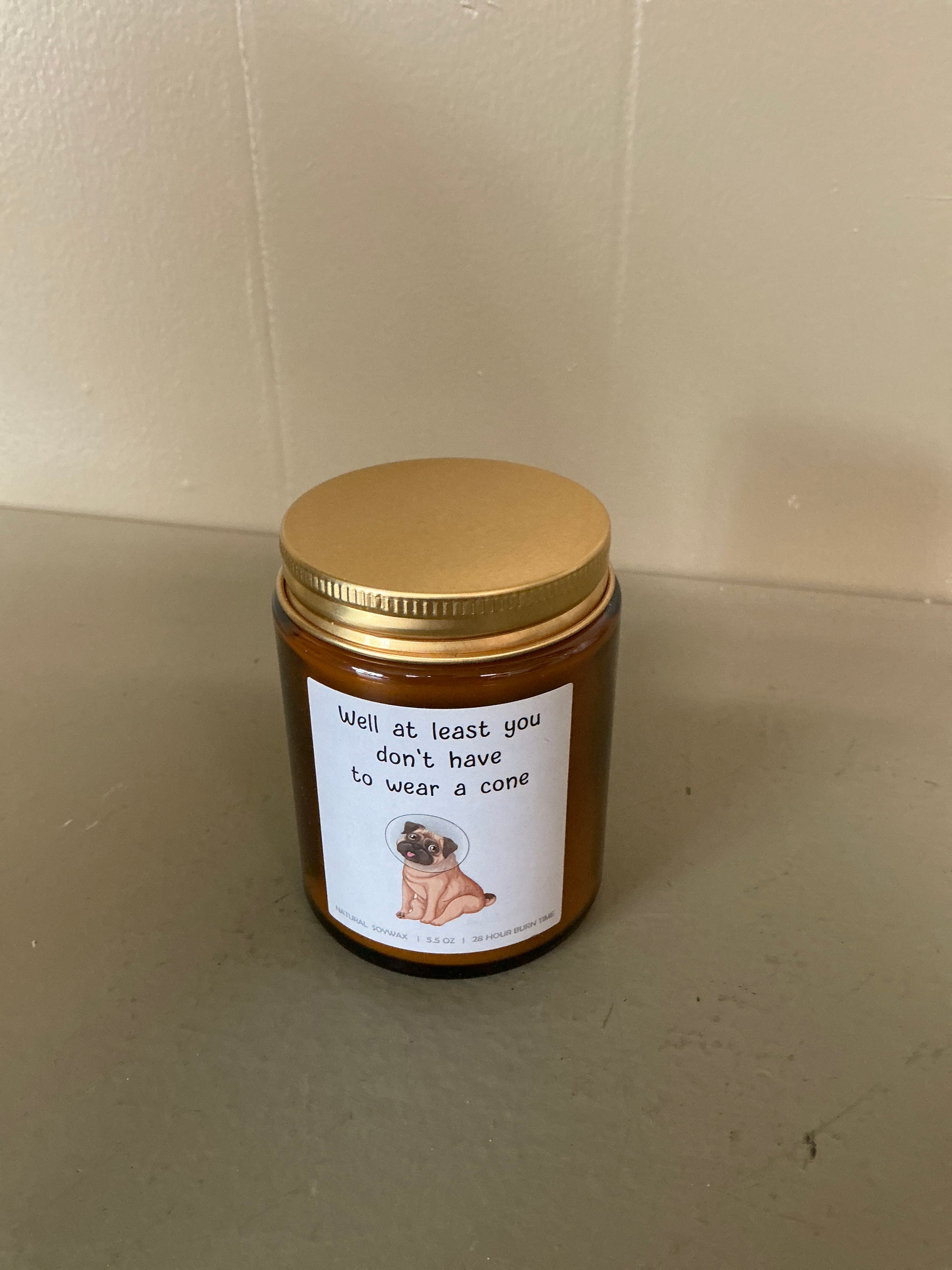 Pug Candle
