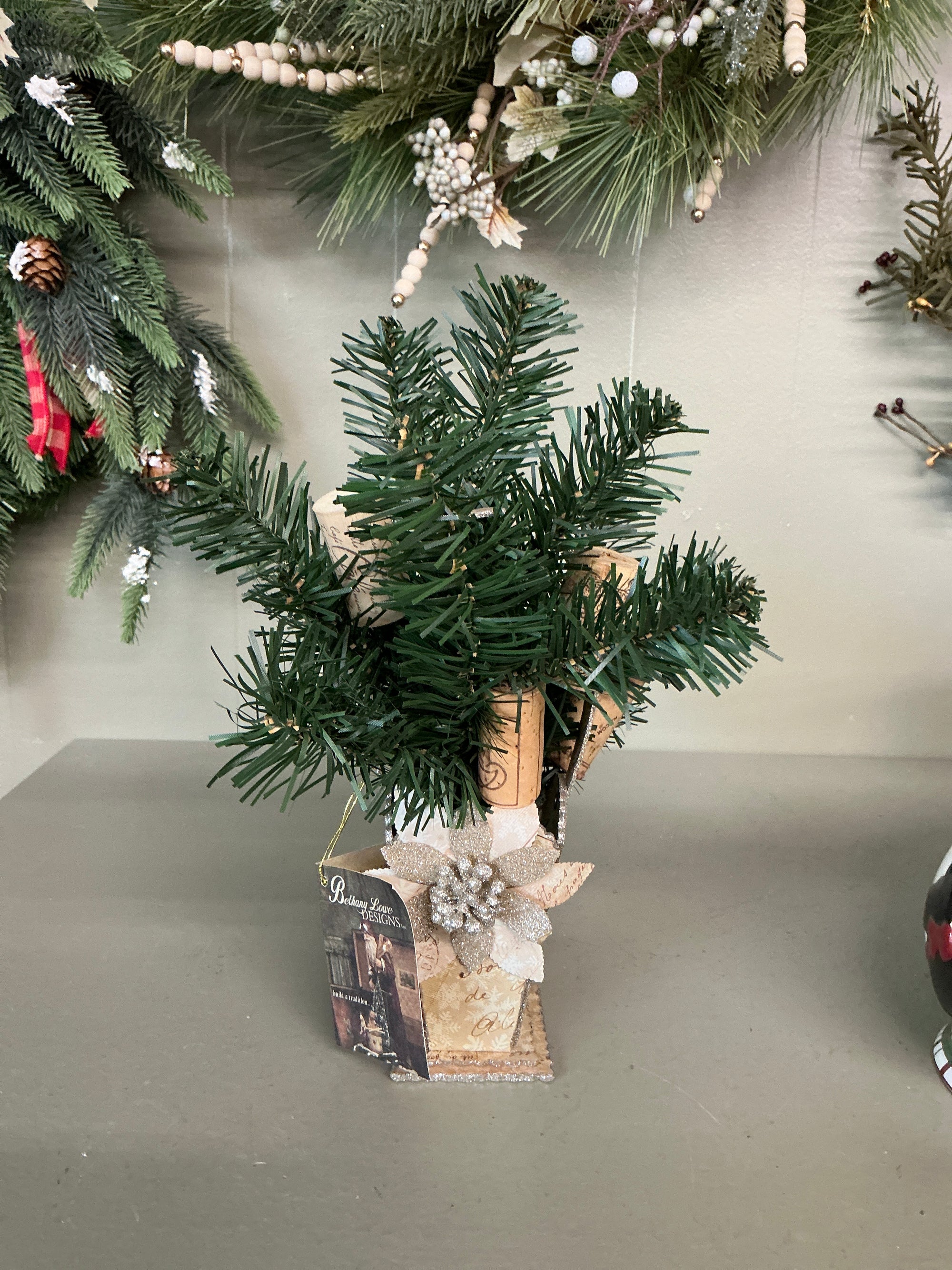 Poinsettia Pine Bucket