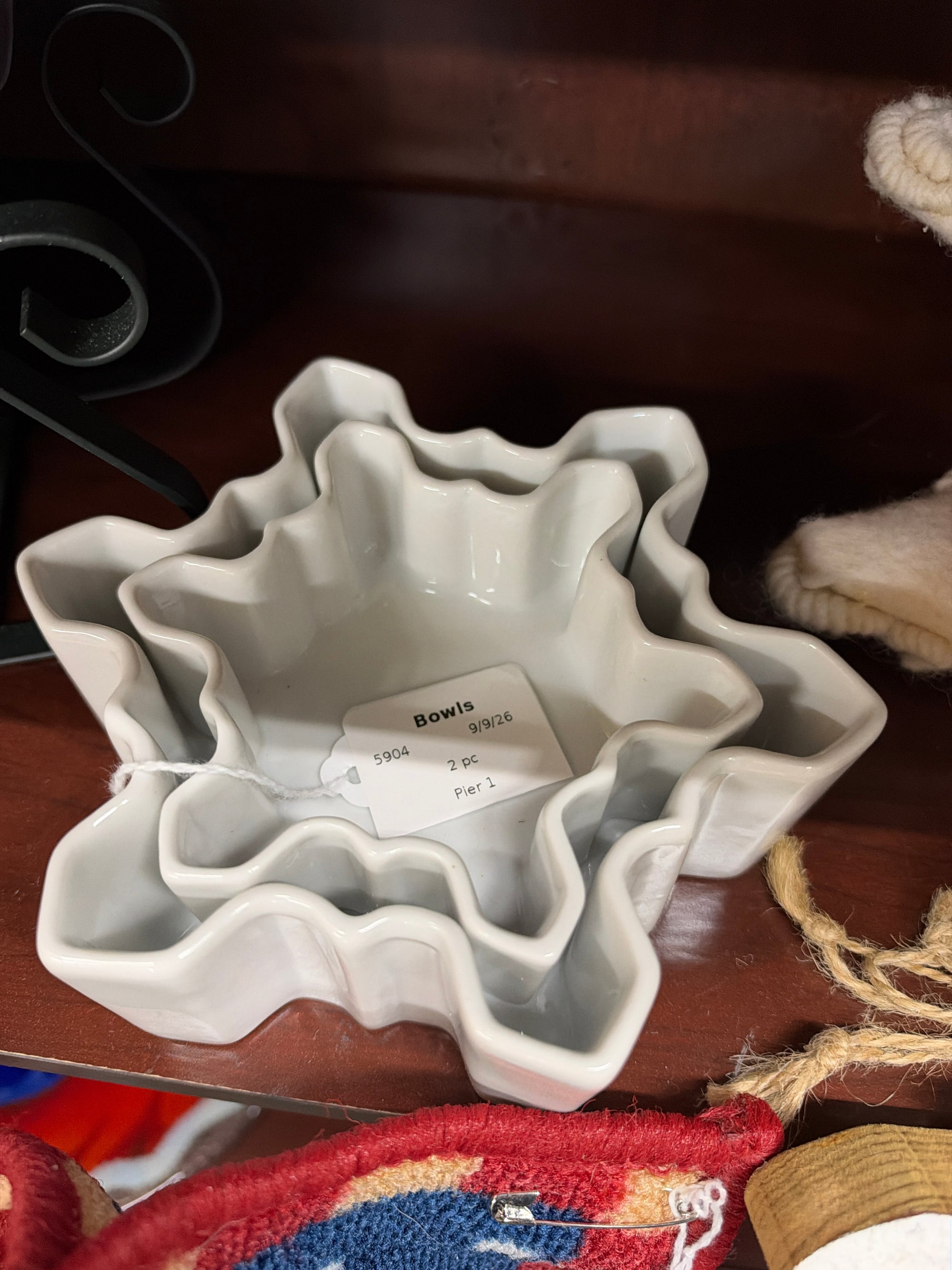Pier 1 Bowls, 2 pc