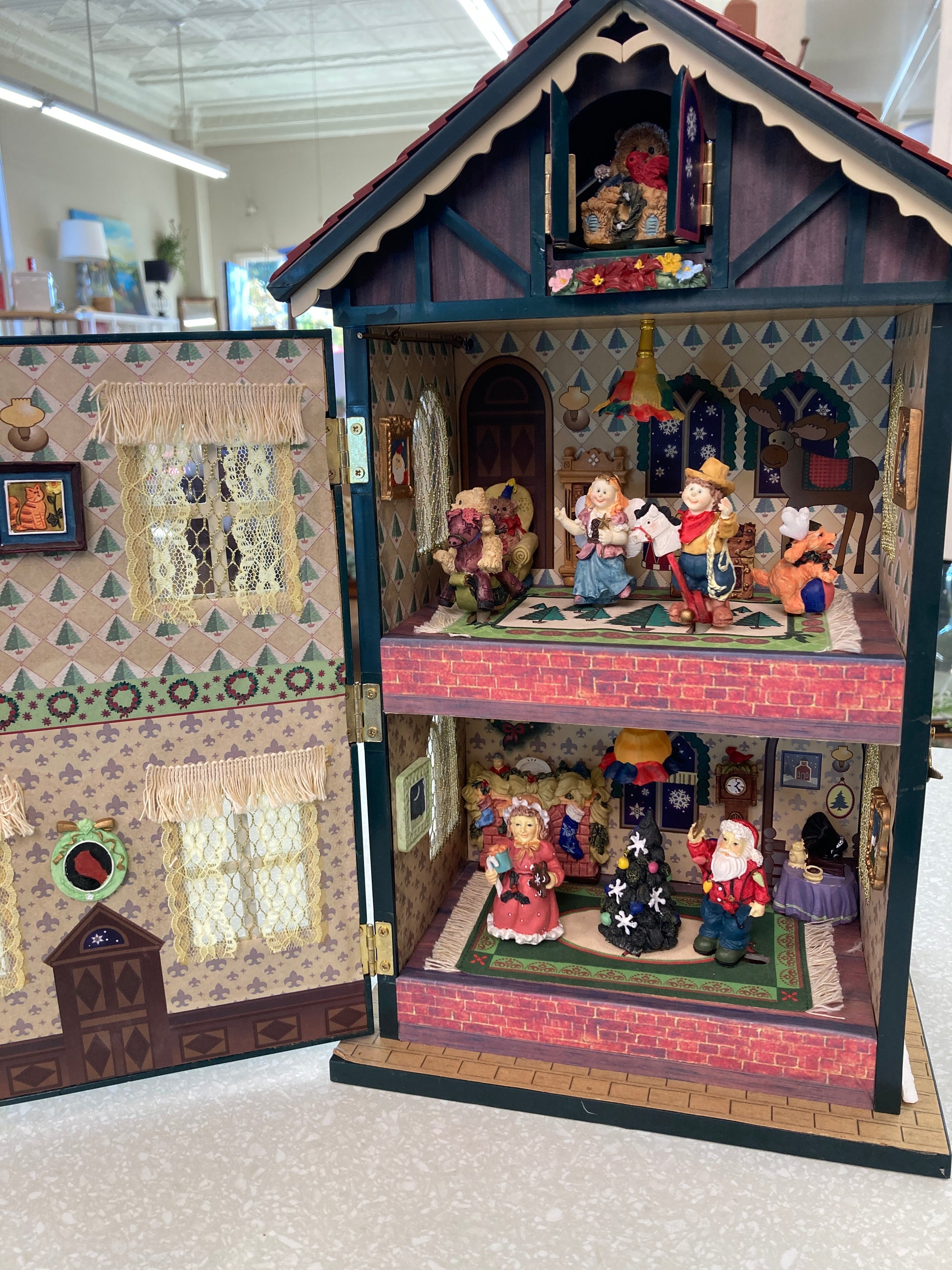 Christmas Traditions Lighted Music Box House