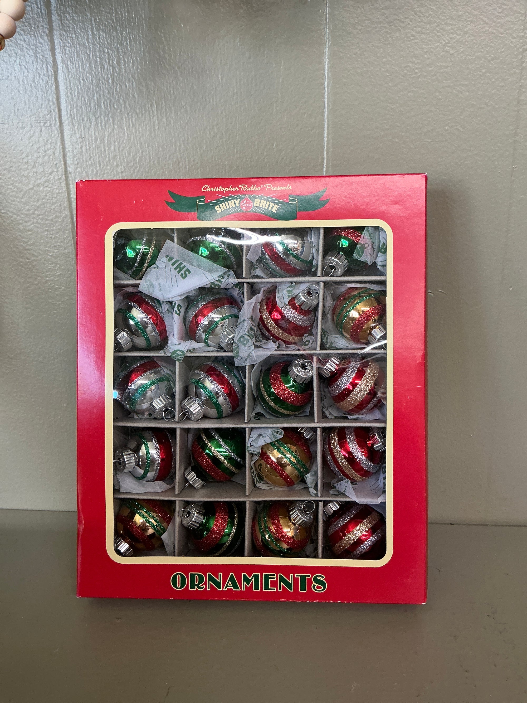 Shiny Brite Ornament Set, Set of 20